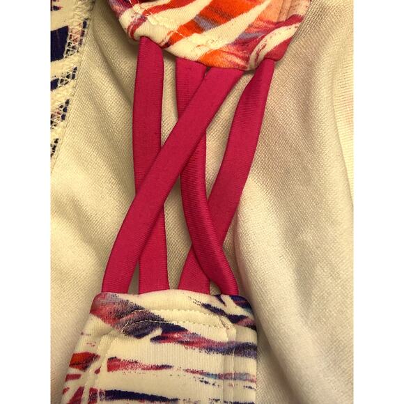 GO Gossip NEW Palm Dazed Strappy Hipster Bikini Bottoms Size Small - Picture 6 of 6